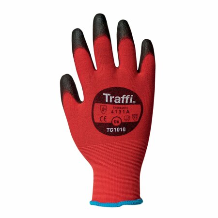 TRAFFI TG1010 A1 Classic PU Glove, Size 7 TG1010-RD-7